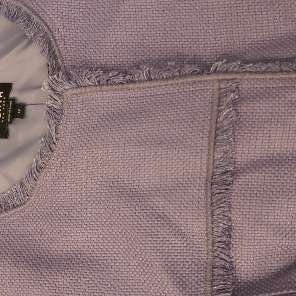 Worth Lavender Fringe Blazer Size 12 NWT - Picture 6 of 12